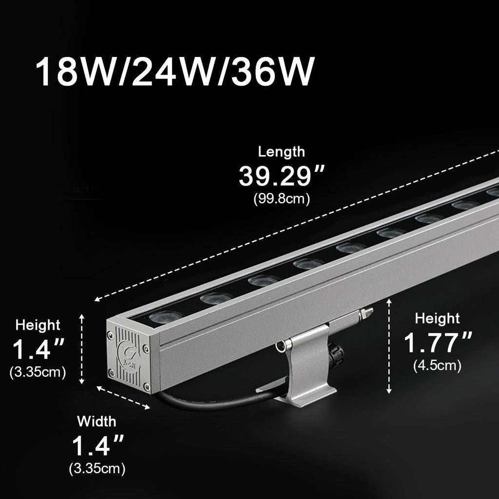 DC24V Low Voltage Waterproof Outdoor LED Wall Washer Lights 39.37''