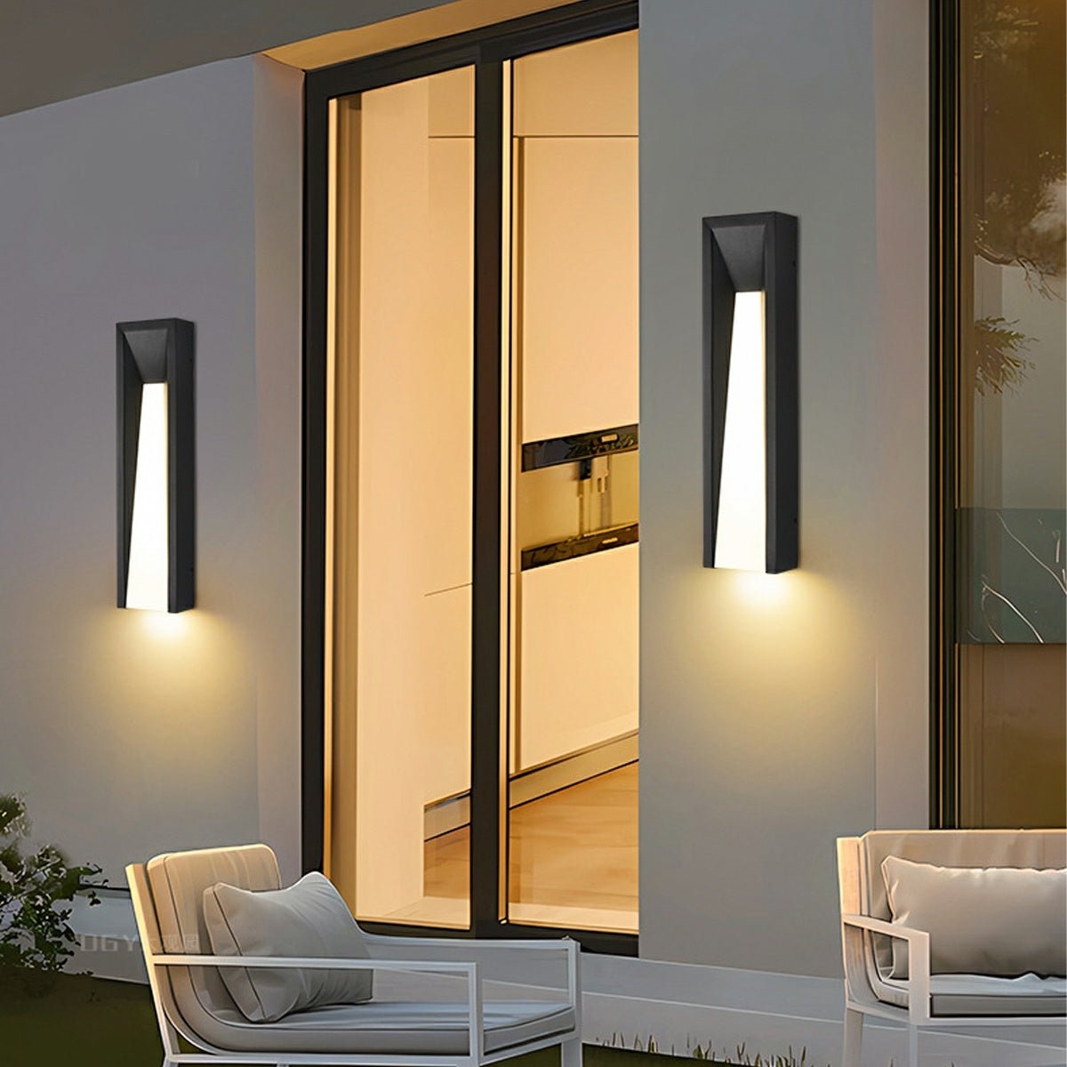 Modern Rusti Long Strip Waterproof Outdoor LED Porch Wall Light