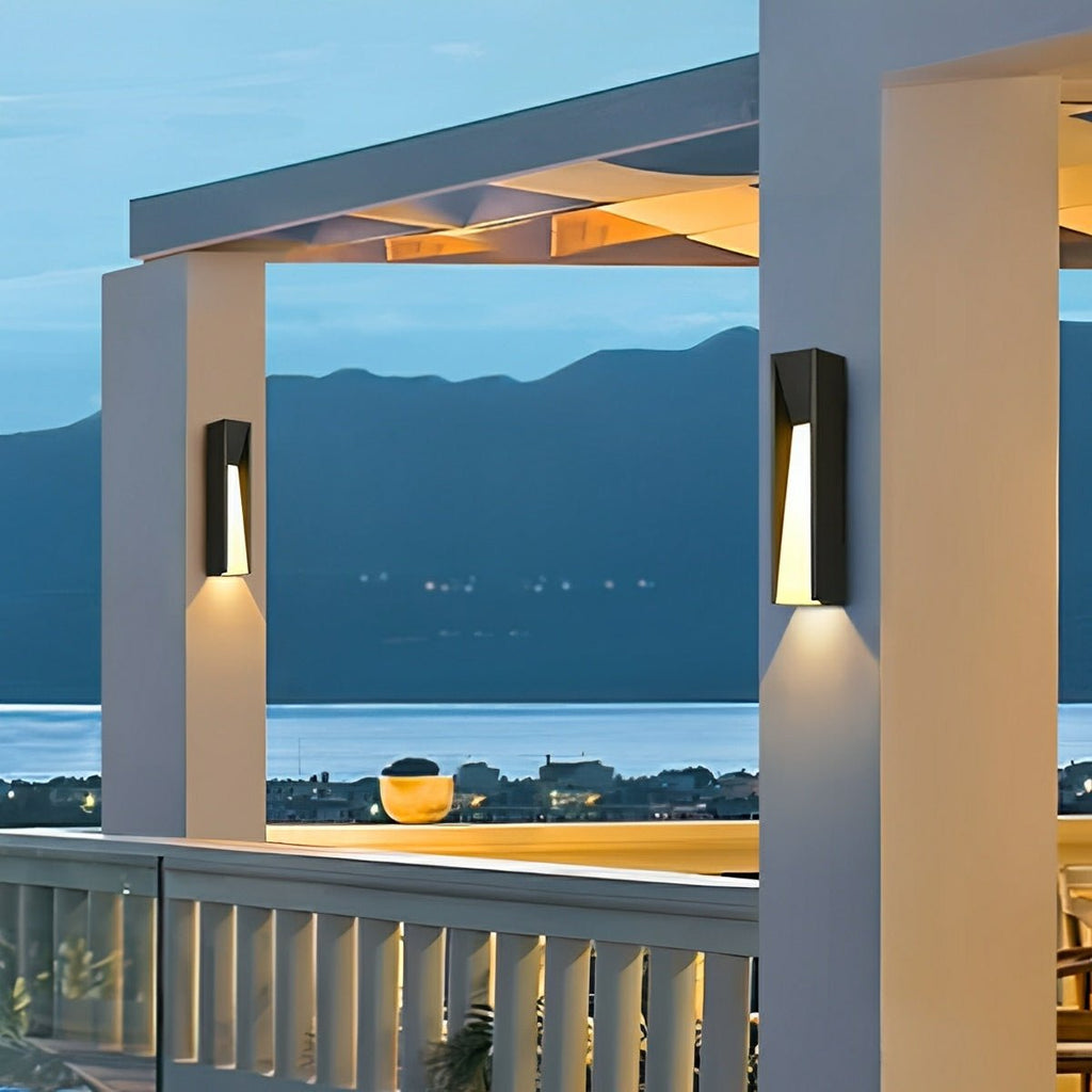 Modern Rusti Long Strip Waterproof Outdoor LED Porch Wall Light