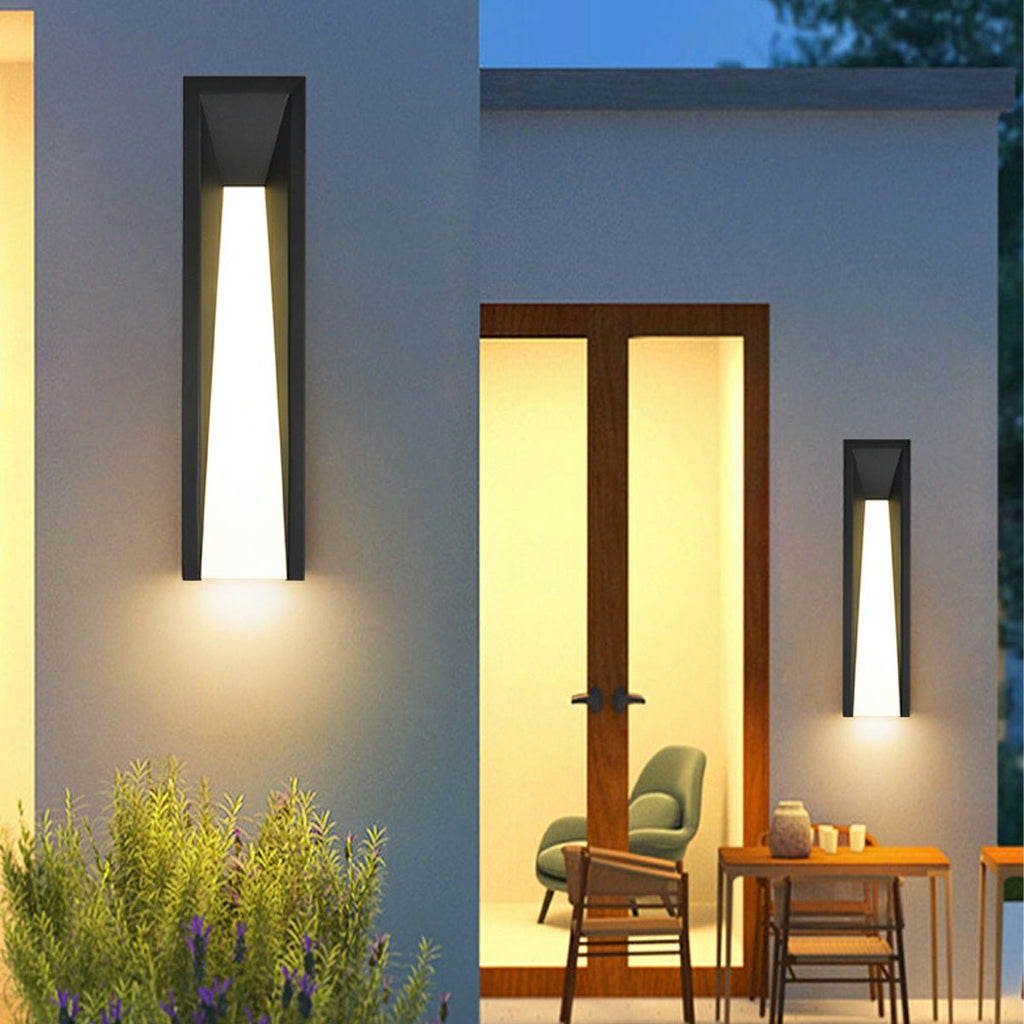 Modern Rusti Long Strip Waterproof Outdoor LED Porch Wall Light