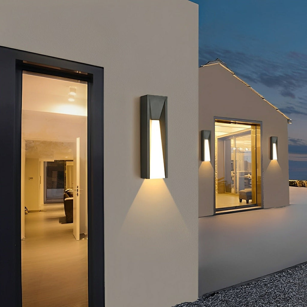 Modern Rusti Long Strip Waterproof Outdoor LED Porch Wall Light