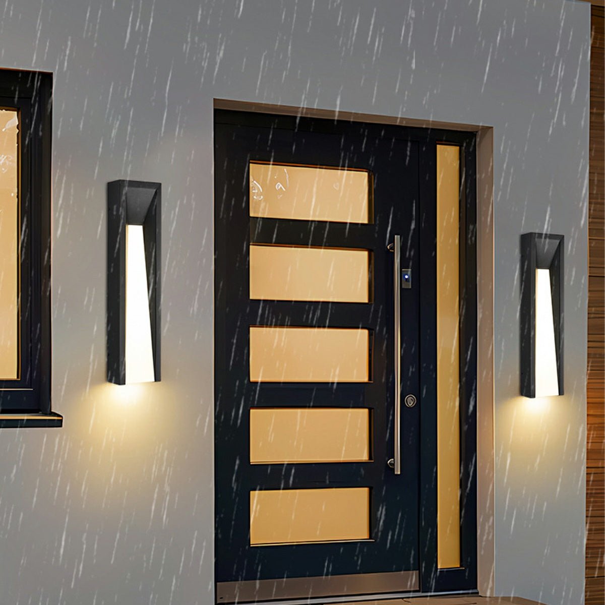 Modern Rusti Long Strip Waterproof Outdoor LED Porch Wall Light