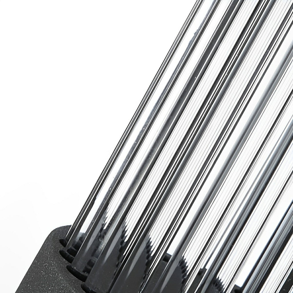 Modern Waterproof Cylinder Striped Glass Outdoor LED Porch Wall Lights