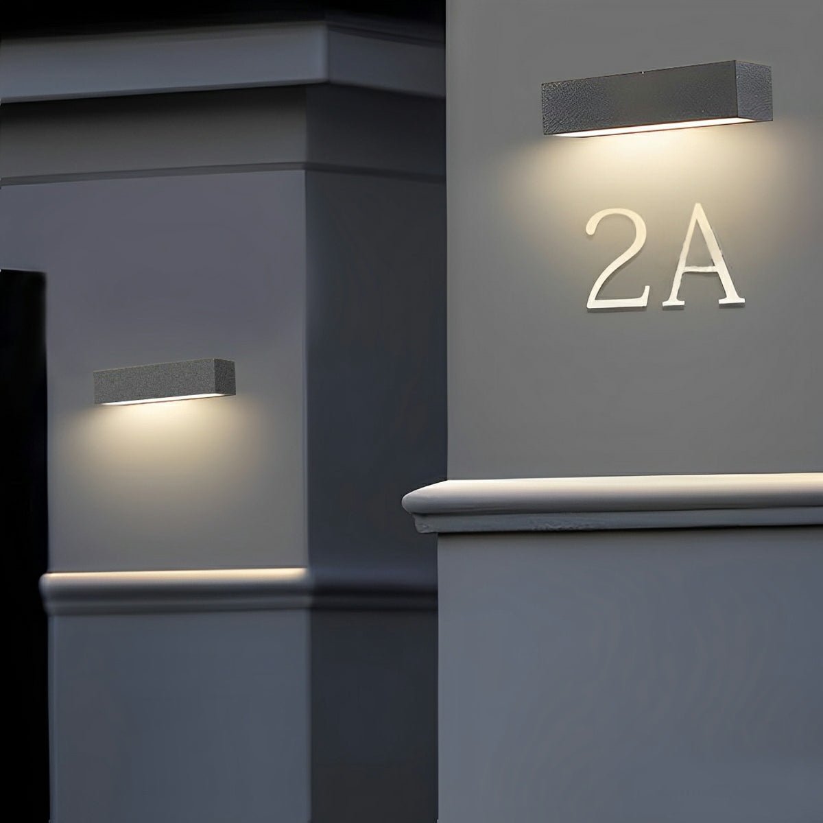 Modern Waterproof Outdoor Concrete Rectangular Down LED Porch Lights