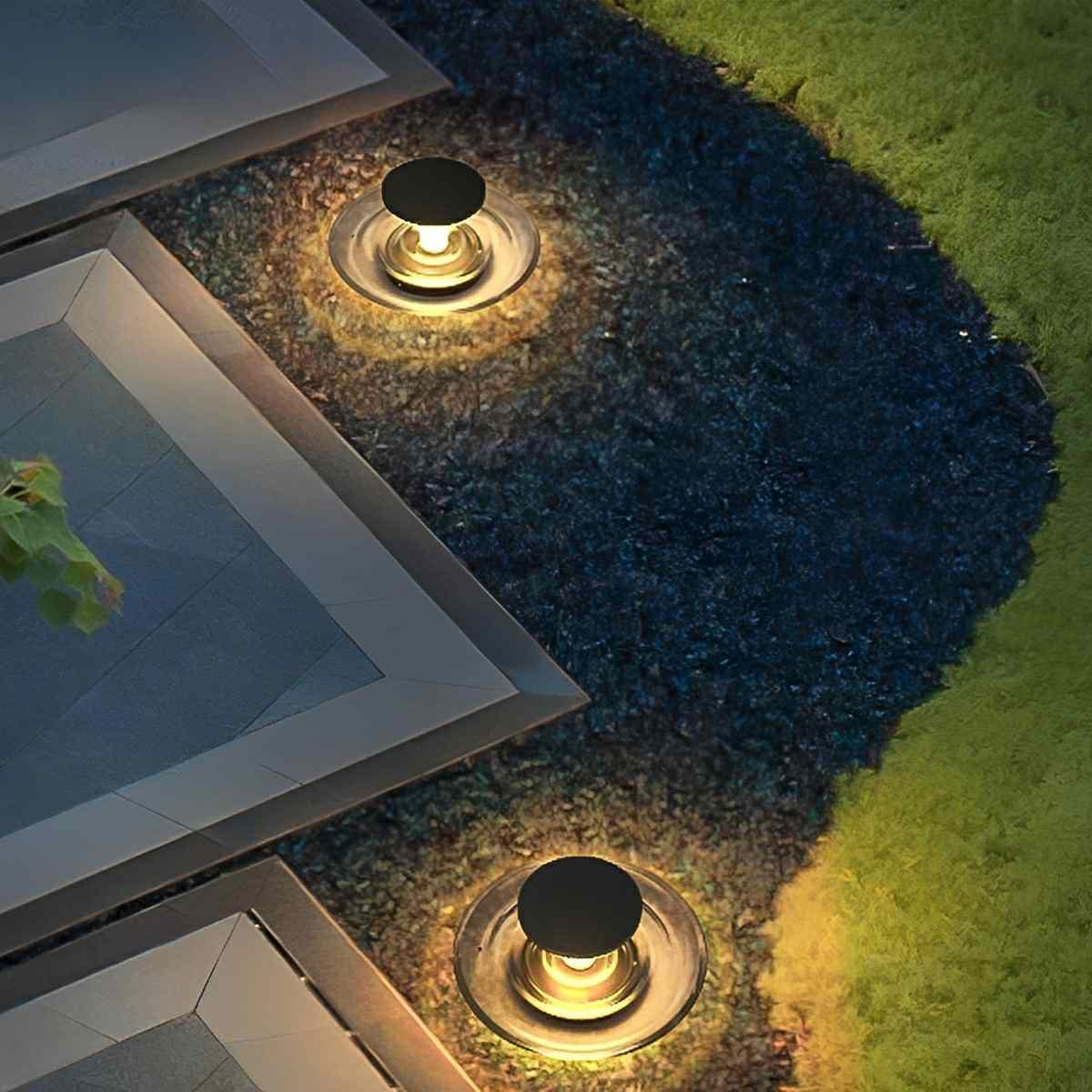 Modern Waterproof Water Fountain LED Outdoor Post Lights