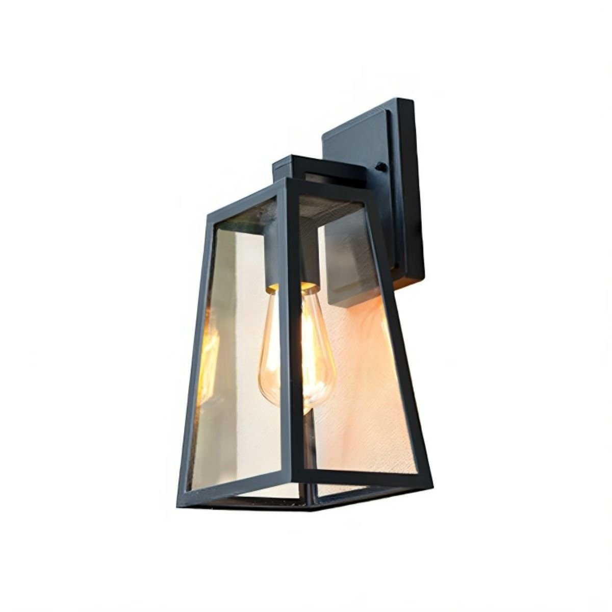 Rustic Trapezoid Waterproof Outdoor LED Porch Wall Light