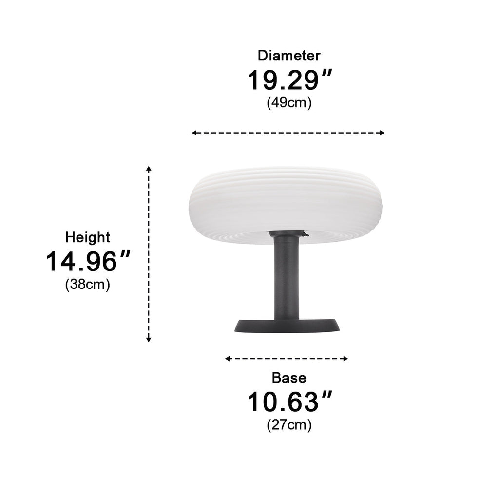 Solar Waterproof Round Removable LED Outdoor Post Lights- Free Installation
