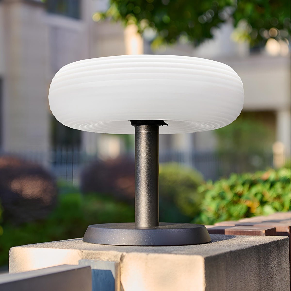 Solar Waterproof Round Removable LED Outdoor Post Lights- Free Installation