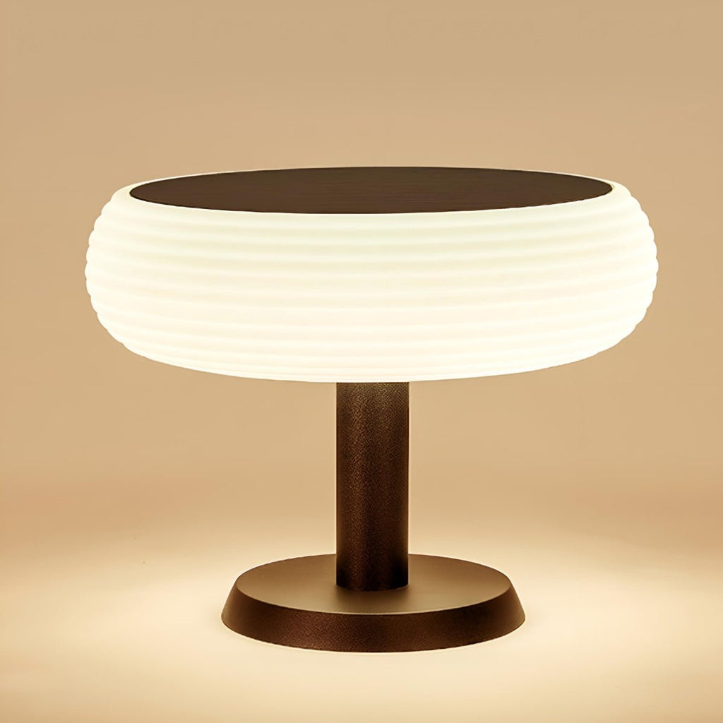 Solar Waterproof Round Removable LED Outdoor Post Lights- Free Installation