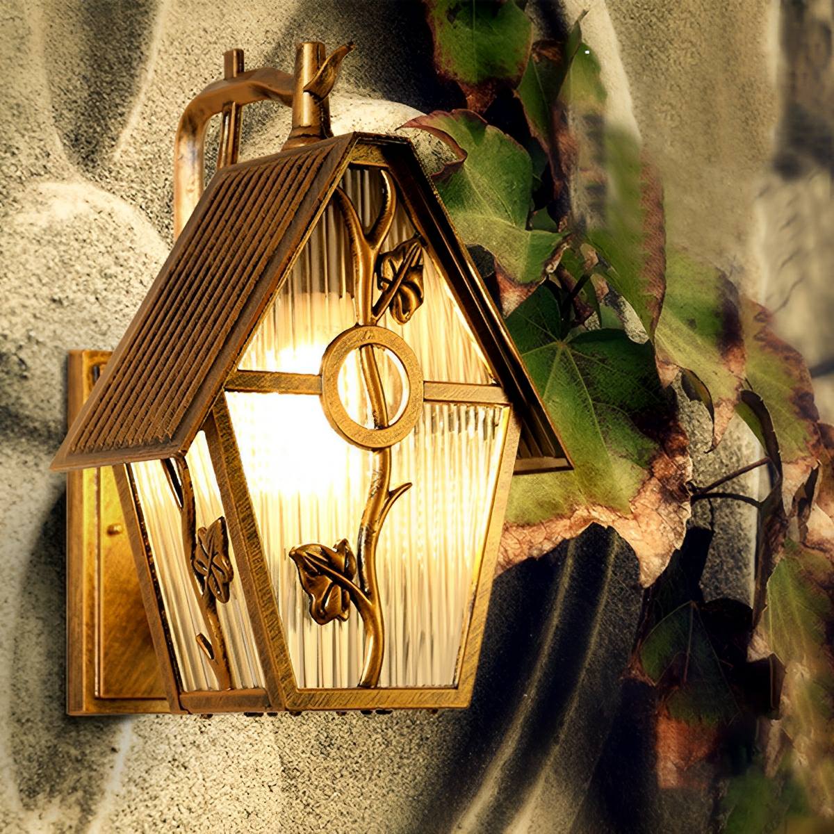 Vintage Rustic House Waterproof Outdoor LED Porch Wall Lights