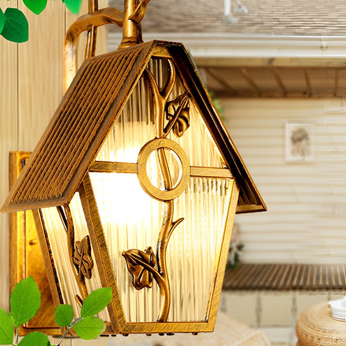 Vintage Rustic House Waterproof Outdoor LED Porch Wall Lights