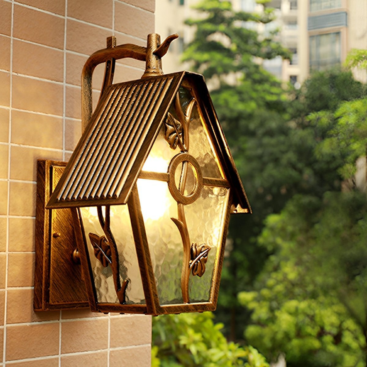 Vintage Rustic House Waterproof Outdoor LED Porch Wall Lights