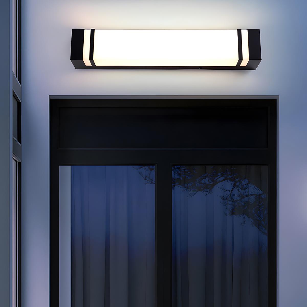 Waterproof Minimalist Rectangle LED Outdoor Wall Sconces Porch Lights