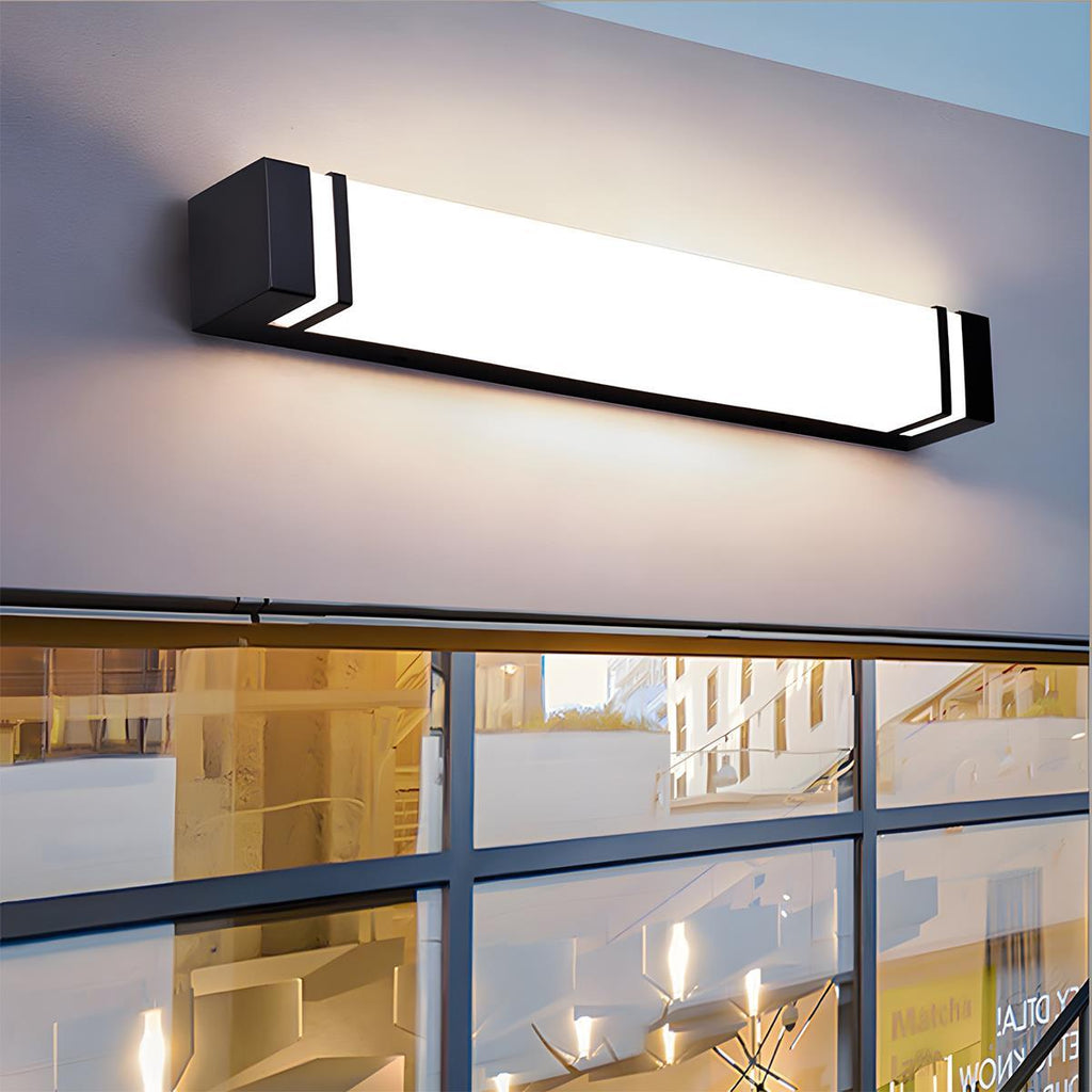 Waterproof Minimalist Rectangle LED Outdoor Wall Sconces Porch Lights
