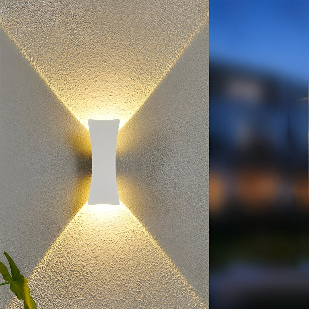 Waterproof Modern Arc Up and Down Outdoor Wall Light
