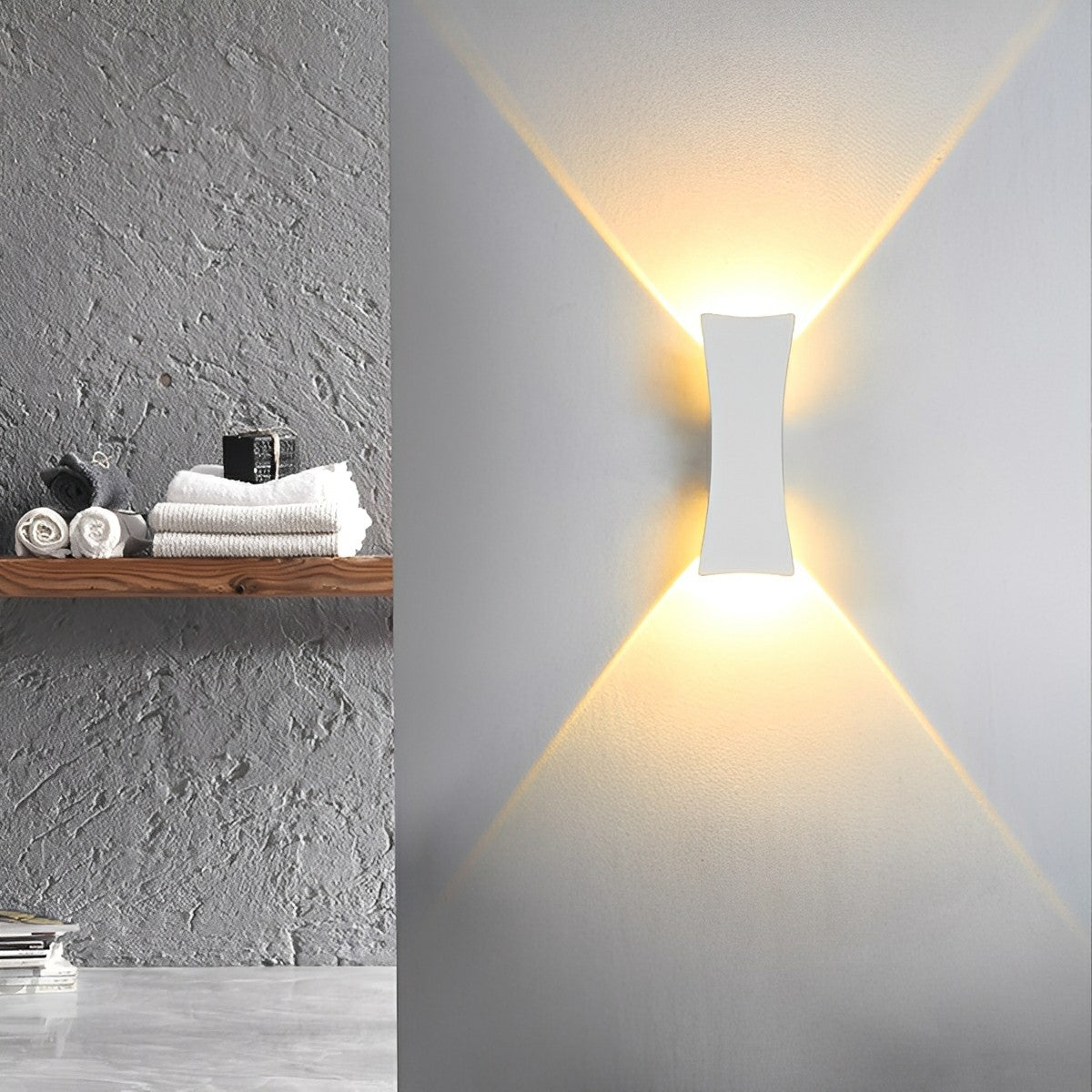 Waterproof Modern Arc Up and Down Outdoor Wall Light