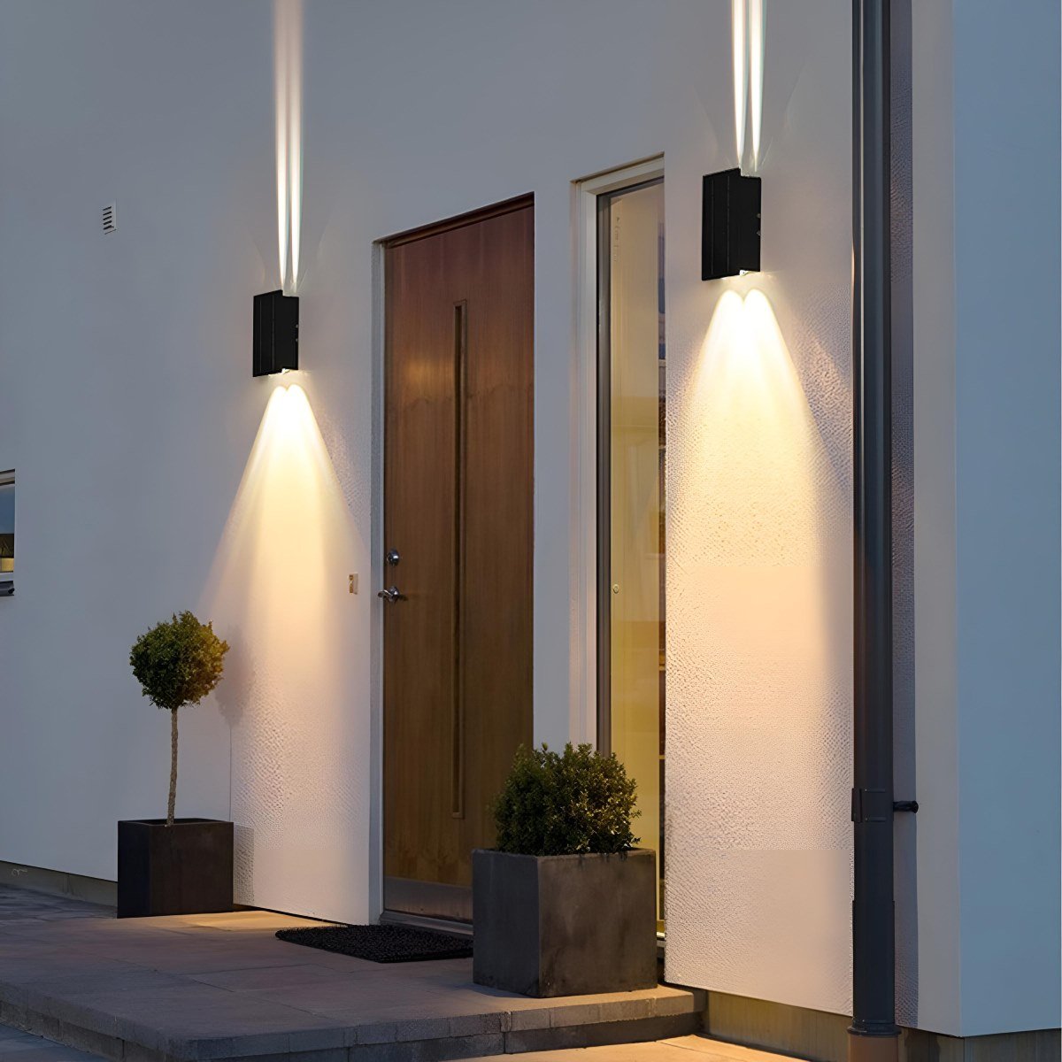 Solar Waterproof Modern Up&Down LED Outdoor Wall Washer Lights