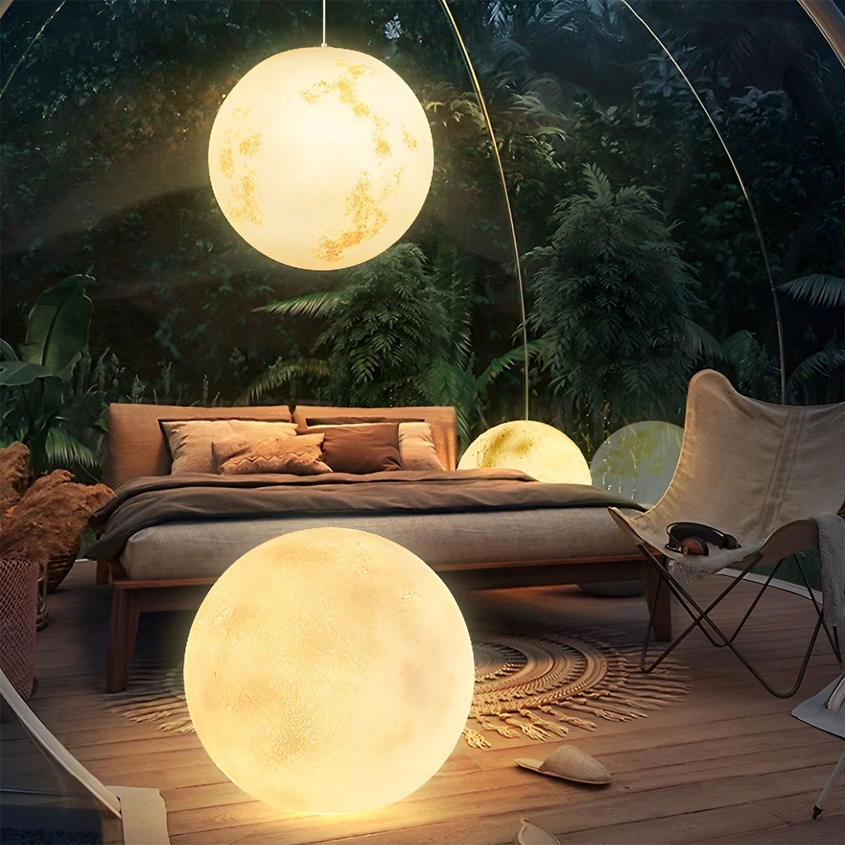 Waterproof Moon Garden Landscape Outdoor Ceiling Lights