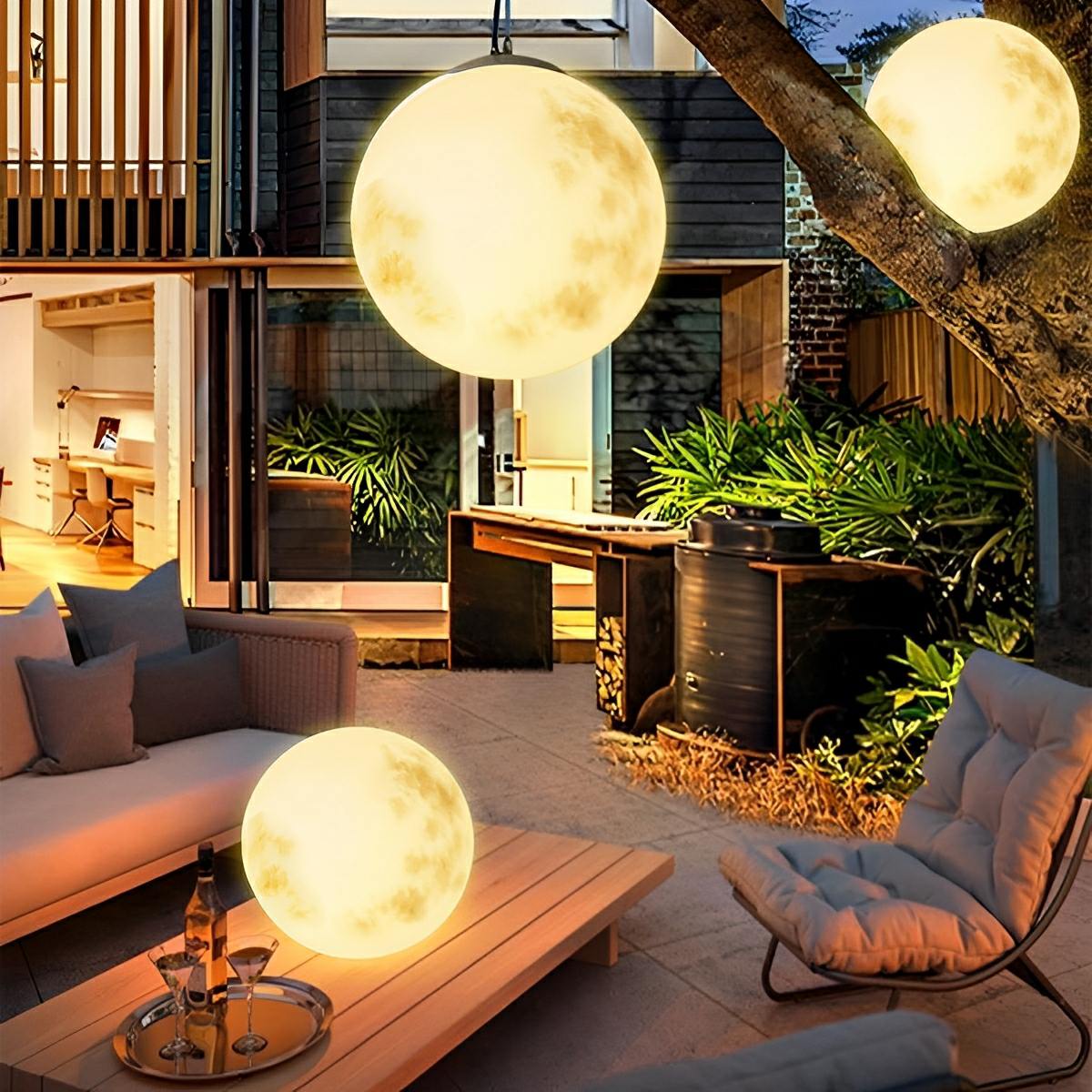 Waterproof Moon Garden Landscape Outdoor Ceiling Lights
