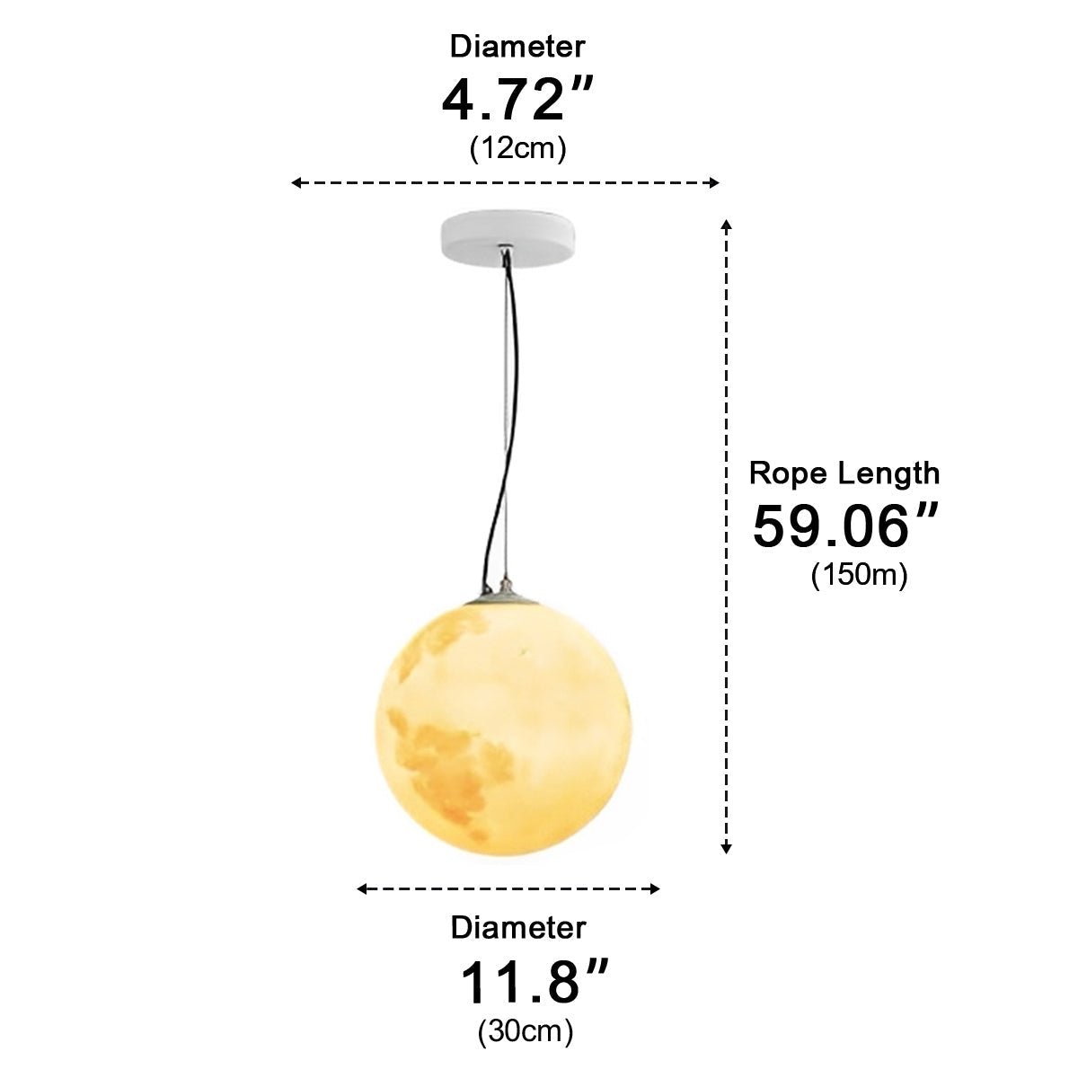 Waterproof Moon Garden Landscape Outdoor Ceiling Lights