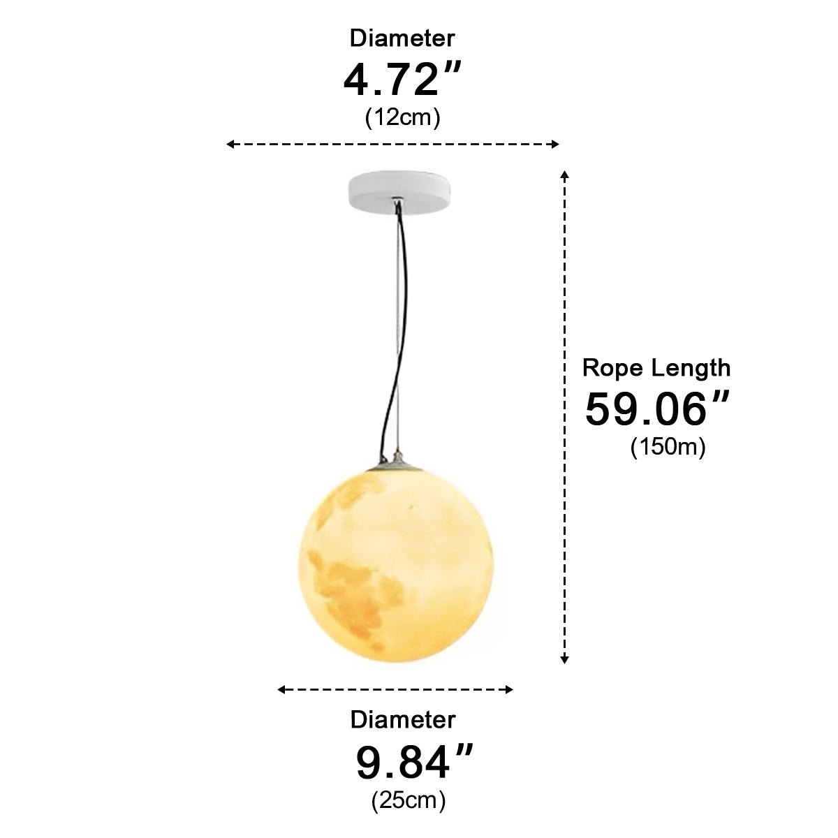 Waterproof Moon Garden Landscape Outdoor Ceiling Lights