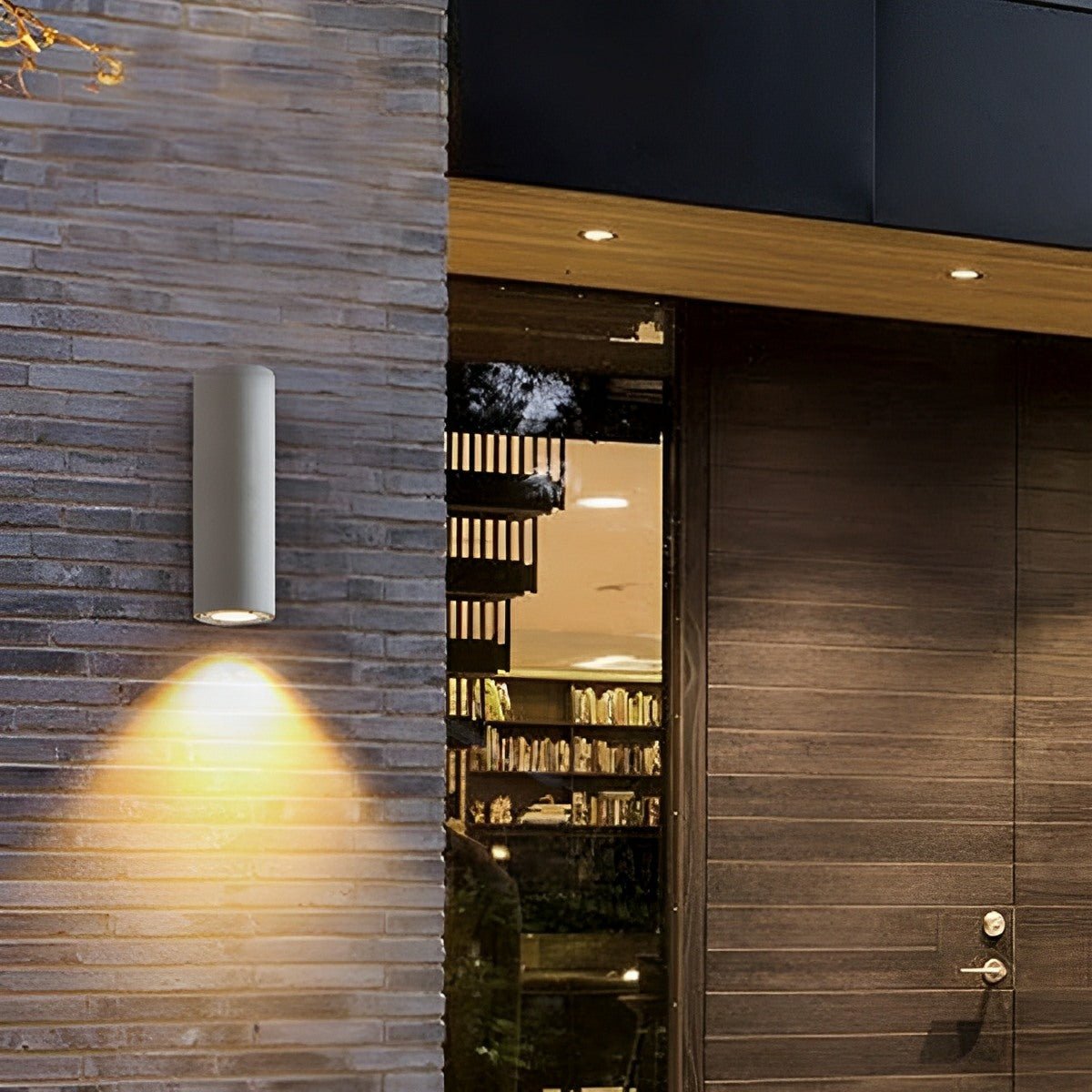 Waterproof Outdoor Concrete Cylinder Down Exterior Porch LED Wall Lights