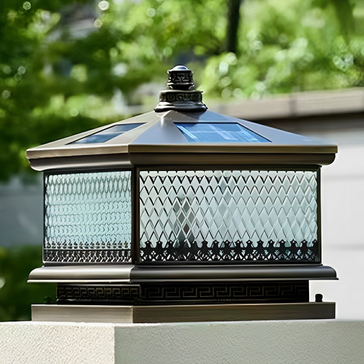 Waterproof Vintage Copper Tower LED Outdoor Post Lights